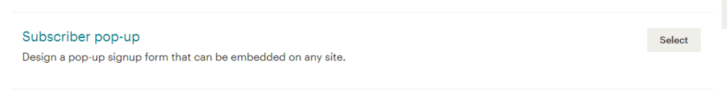 mailchimp pop-up wordpress