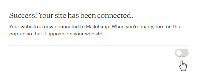 mailchimp pop-up wordpress