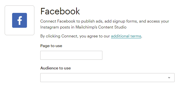 mailchimp facebook integration