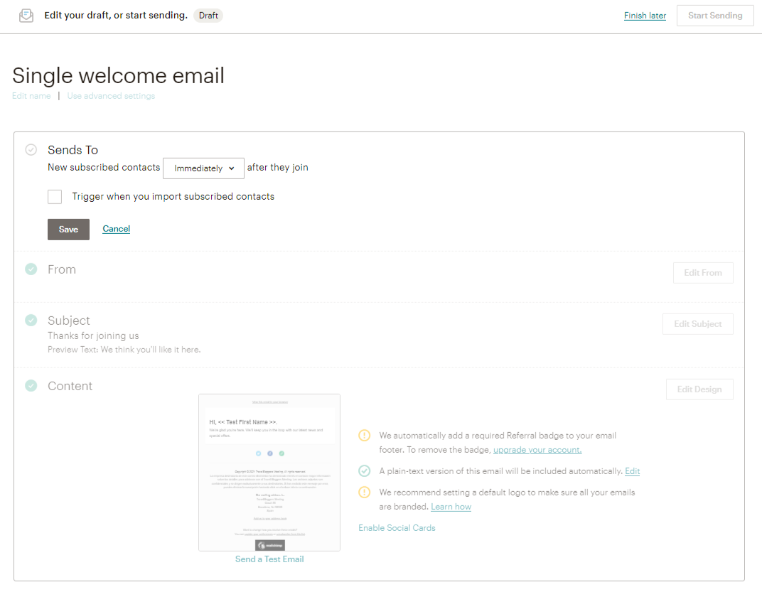 How To Create A Mailchimp Drip Campaign Mailchimp Email Automation
